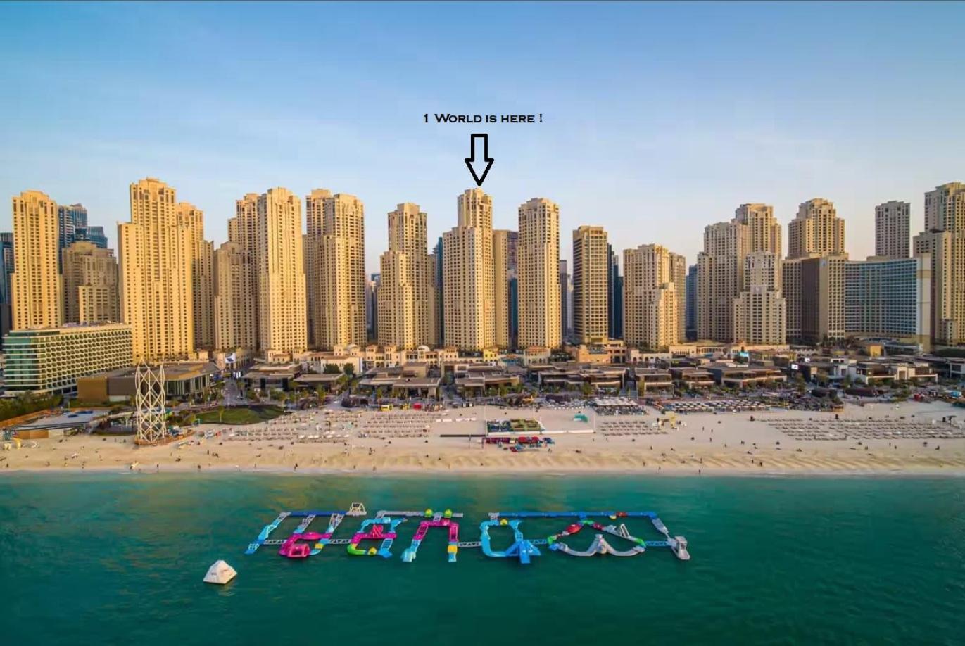 1 World Beach Property, Jbr, Award Winning Hostel, Coliving, Near Metro Дубай Экстерьер фото